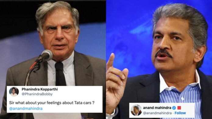 Anand Mahindra Gives Brilliant reply over competition with Tata Motors