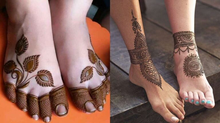 25+ Leg Mehndi Design to turn the head for a Stunning look