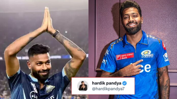Hardik Pandya shares First statement after saying Goodbye to GT