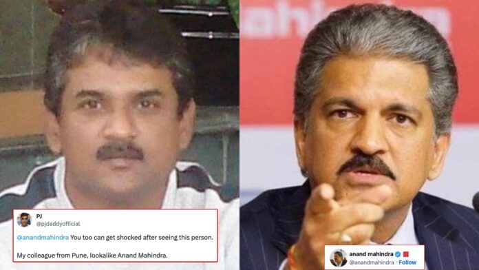 Anand Mahindra reacts to his lookalike Pic shared by a User