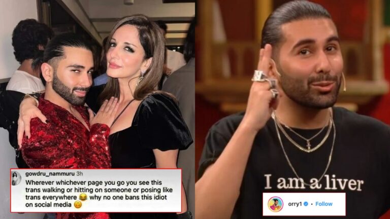 Orry gives a killer reply to a Guy doubting his Sexuality