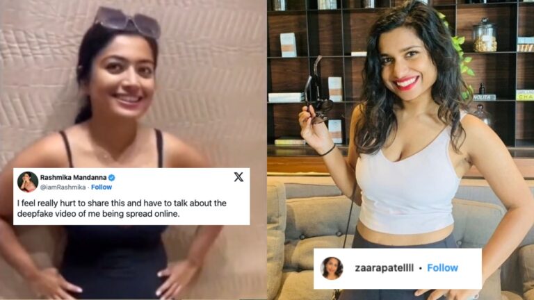 Zara Patel reacts to her involvement in Rashmika’s deepfake video