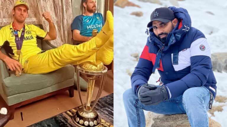 Shami slams Marsh for putting feet on World Cup Trophy
