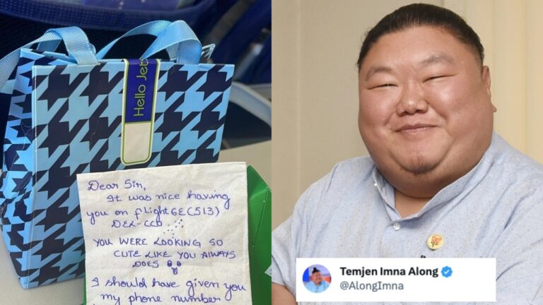 Temjen Imna Tweets Goes Viral After Indigo Air hostess Leaves Cute Note For him