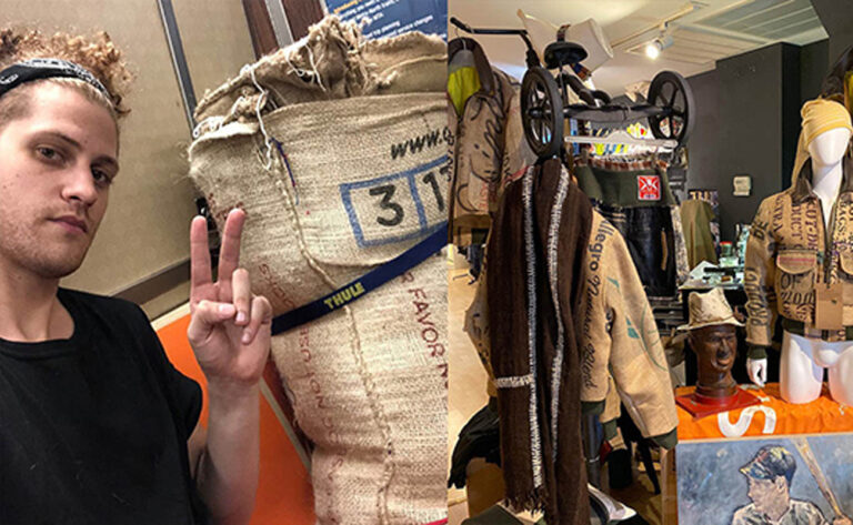 Man designs luxury jacket from Gunny Sack & selling at an unimaginable price