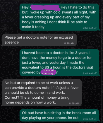 Employee asked for medical leave but boss's reply made him to quit the job