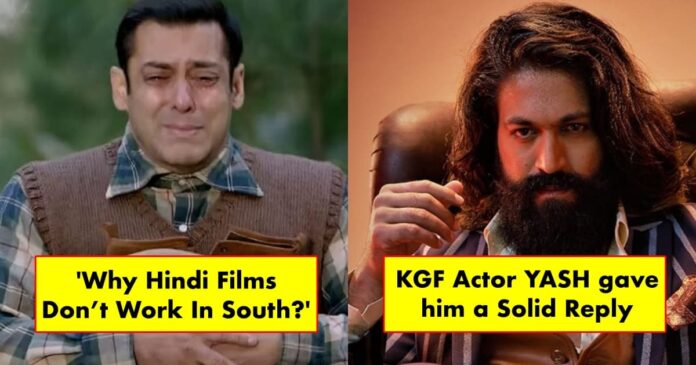 'KGF' Star Yash gives Solid reply to Salman Khan for his Question 'Why Hindi Films Don’t Work In South'