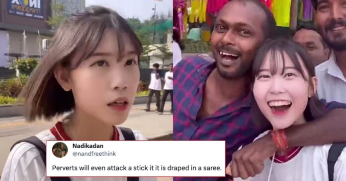 Korean Vlogger gets harassed by a man in Maharashtra, Video Viral
