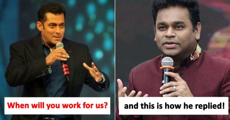 When AR Rahman gave a savage reply to Salman Khan playfully calling him an ‘average’ composer.