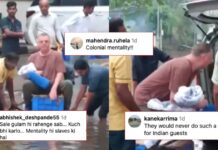 Chennai Flood : Video of Hotel staff dragging foreigner by hand to his car sparks outrage. Chennai Flood : Video of Hotel staff dragging foreigner by hand to his car sparks outrage