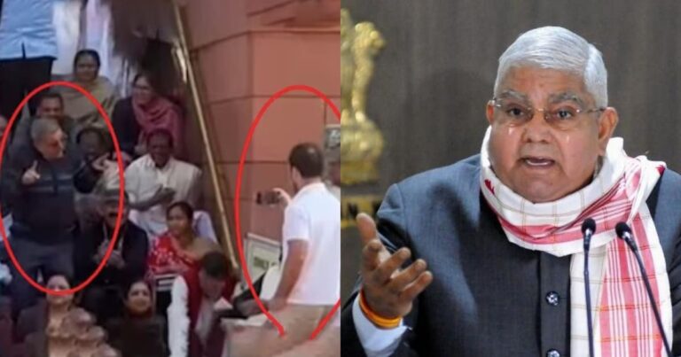 Jagdeep Dhankhar looses control on his mimicry video made by Rahul Gandhi