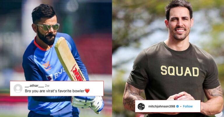 Mitchell Johnson takes multiple jibes at Virat Kohli fan goes viral