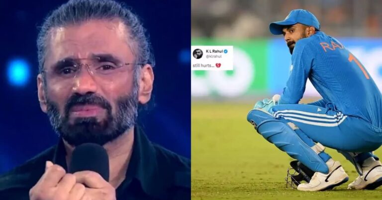 Suniel Shetty reacts as his Son-in-Law Rahul heavily trolled after WC Loss