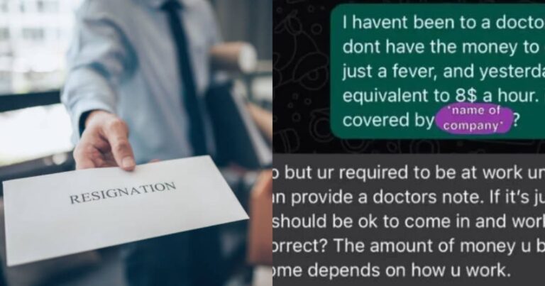 Employee asked for medical leave but boss’s reply made him to quit the job
