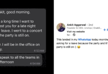CEO ‘s Response To Employee’s “Late-Night Party Leave” Request Goes Viral. See Post ceo night party leave